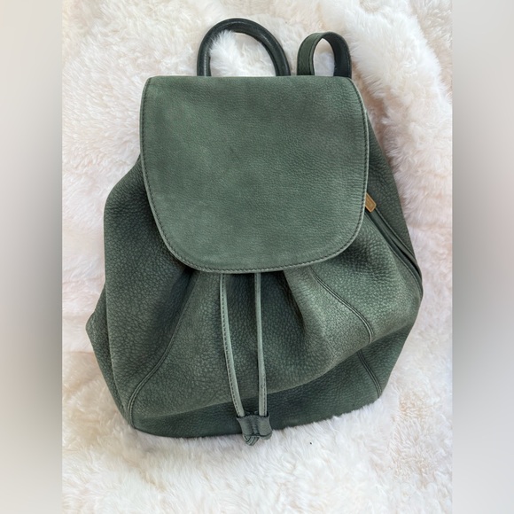 Coach Handbags - Vintage 90s Coach Sonoma Backpack in Green Suede Leather